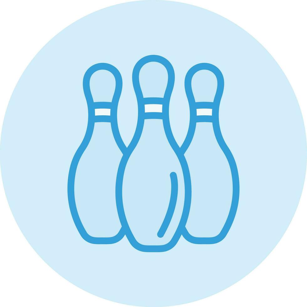 bowling pinnen vector pictogram ontwerp illustratie