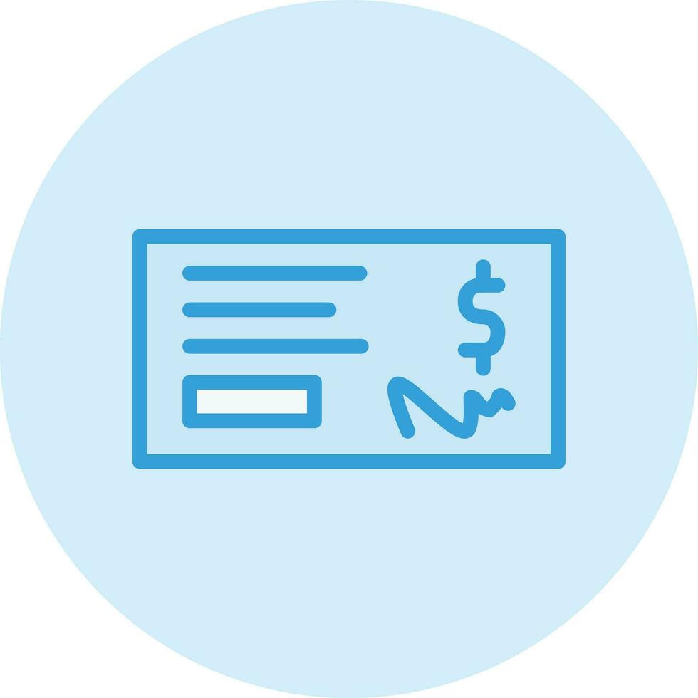 bankcheque vector pictogram ontwerp illustratie