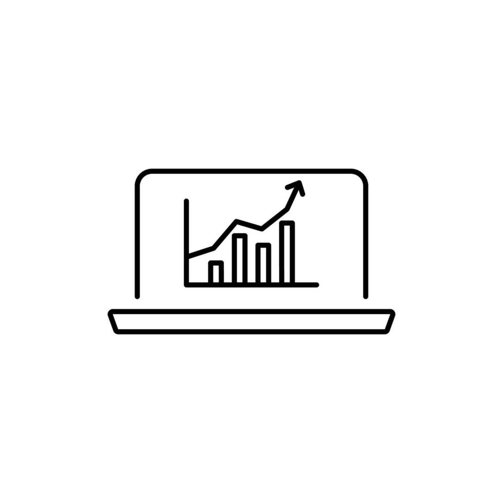 precisie inzichten gestroomlijnd web pictogrammen voor gegevens analyse, statistieken, en analytics - minimalistische schets verzameling in vector illustratie. rekenmachine, gegevens, databank, Ontdek, focus, versnelling, groei