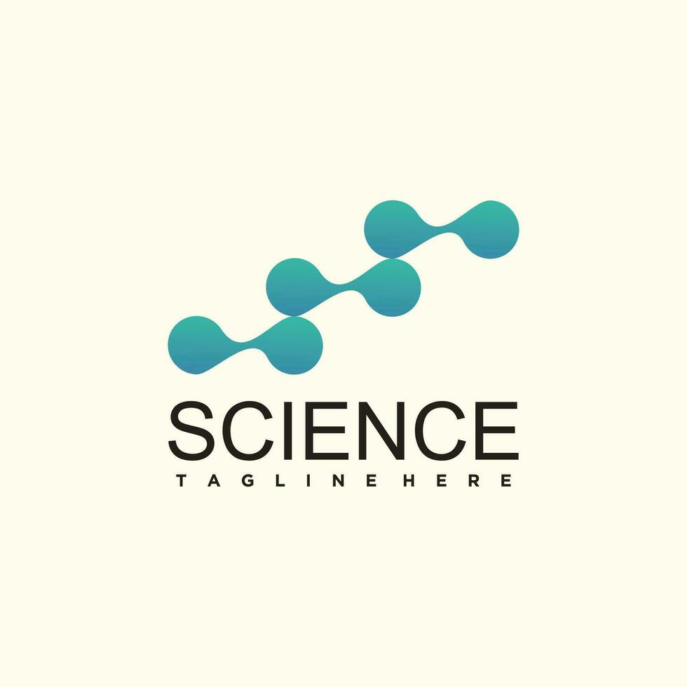 wetenschap logo sjabloon ontwerp vector