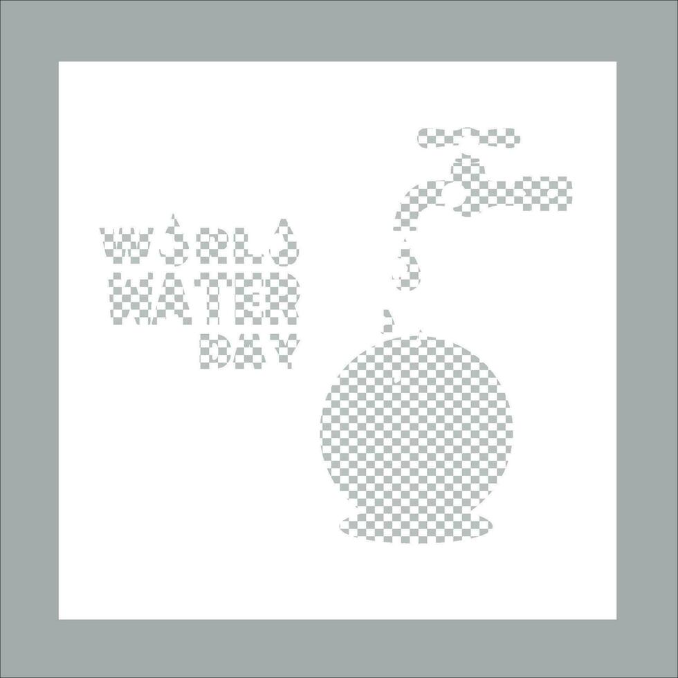 wereld water dag vector abstract waterdruppel concept.