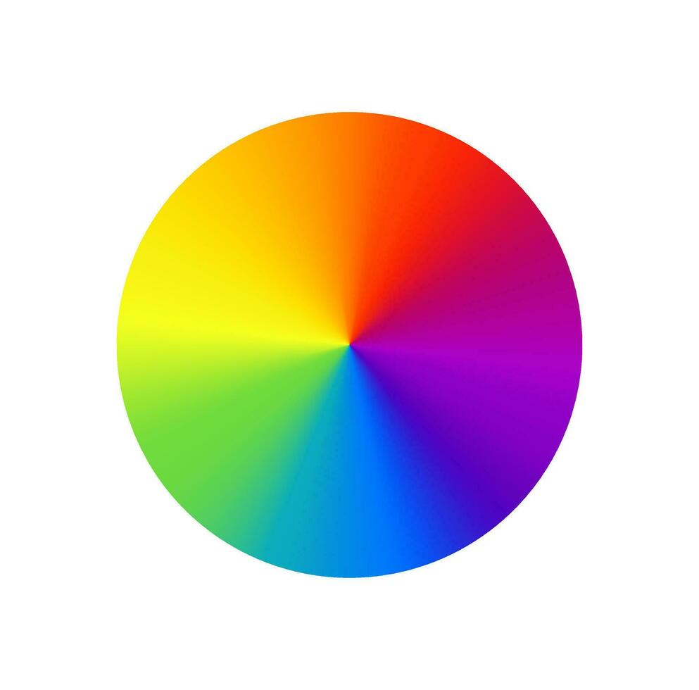 rgb regenboog kleur tint wiel vector illustratie