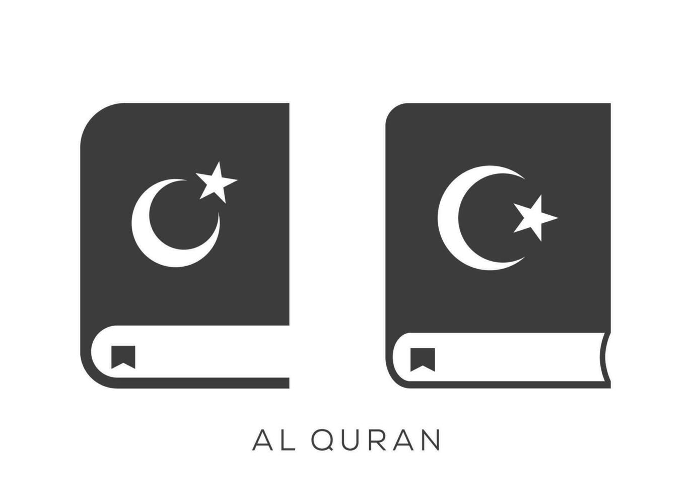 de heilig koran icoon reeks vector illustratie