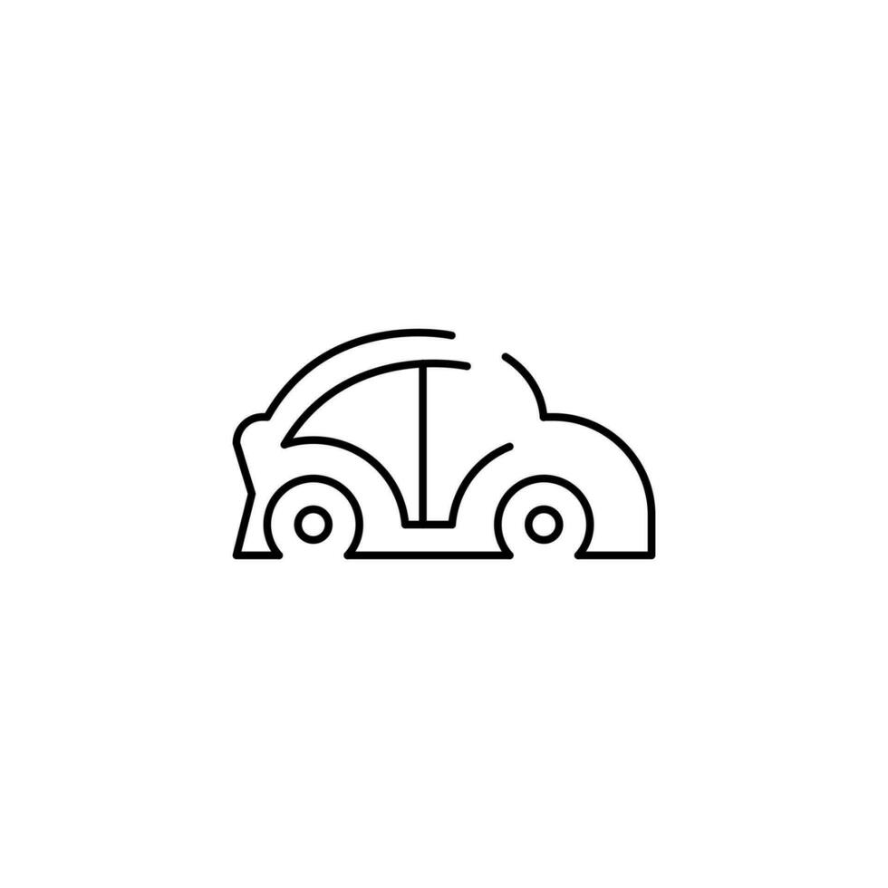 auto kader schets dun icoon. balans symbool. mooi zo voor web en mobiel app vector
