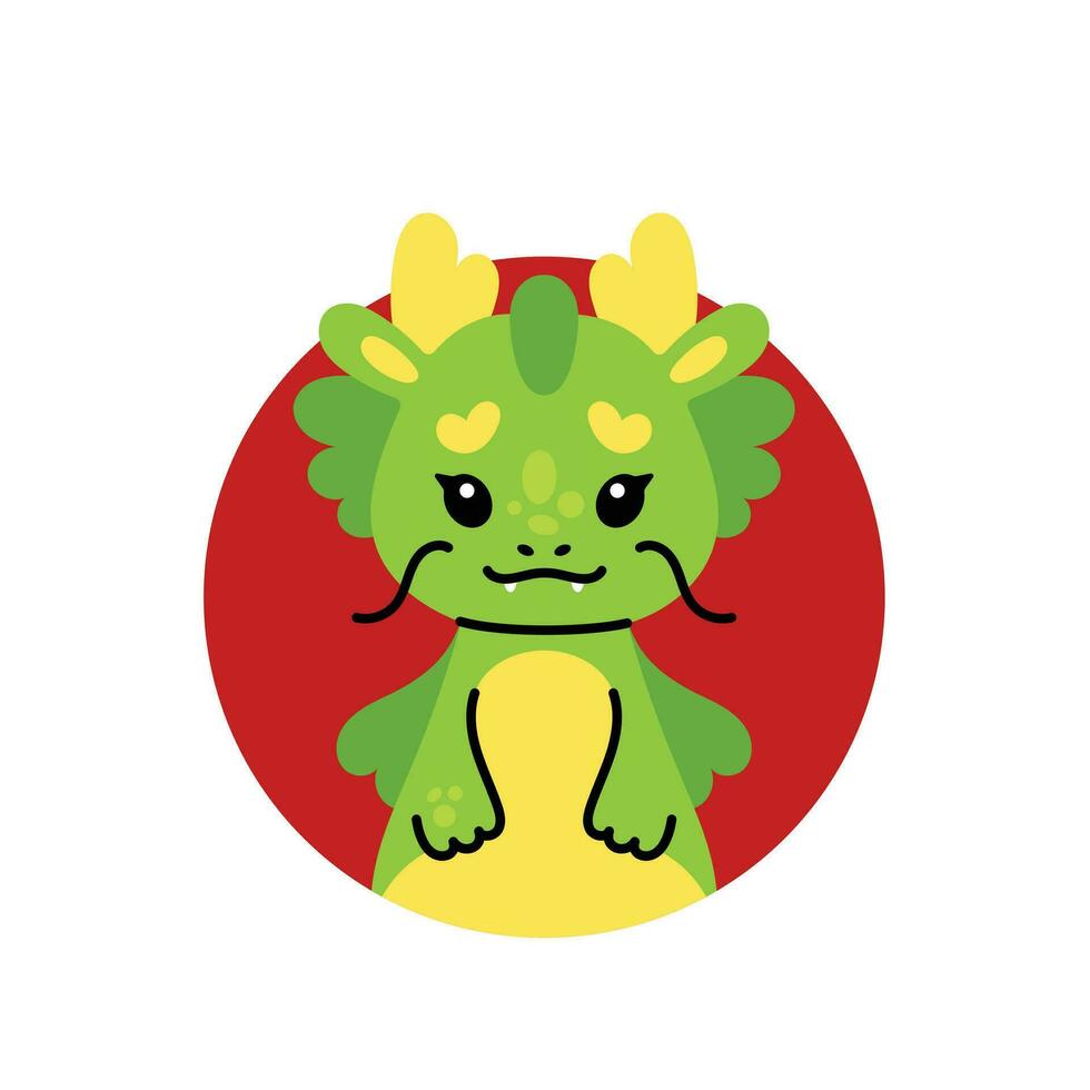 oosters oostelijk draak. Chinese nieuw jaar symbool. Aziatisch hagedis monster. feestelijk China dier. fantasie oriënteren oosten- dierenriem karakter, magie mascotte van Azië. geïsoleerd gekleurde vlak vector illustratie