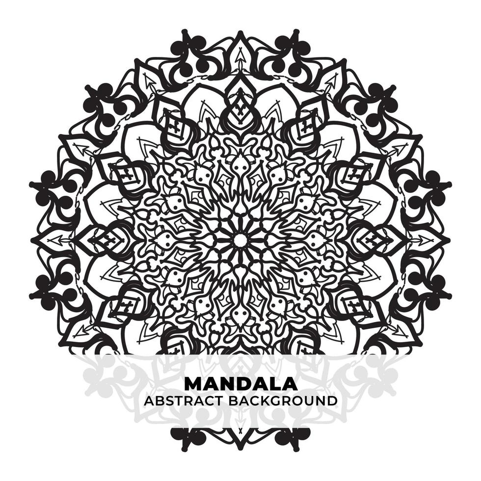 mandala indian henna tattoo patroon of abstracte achtergrond vector