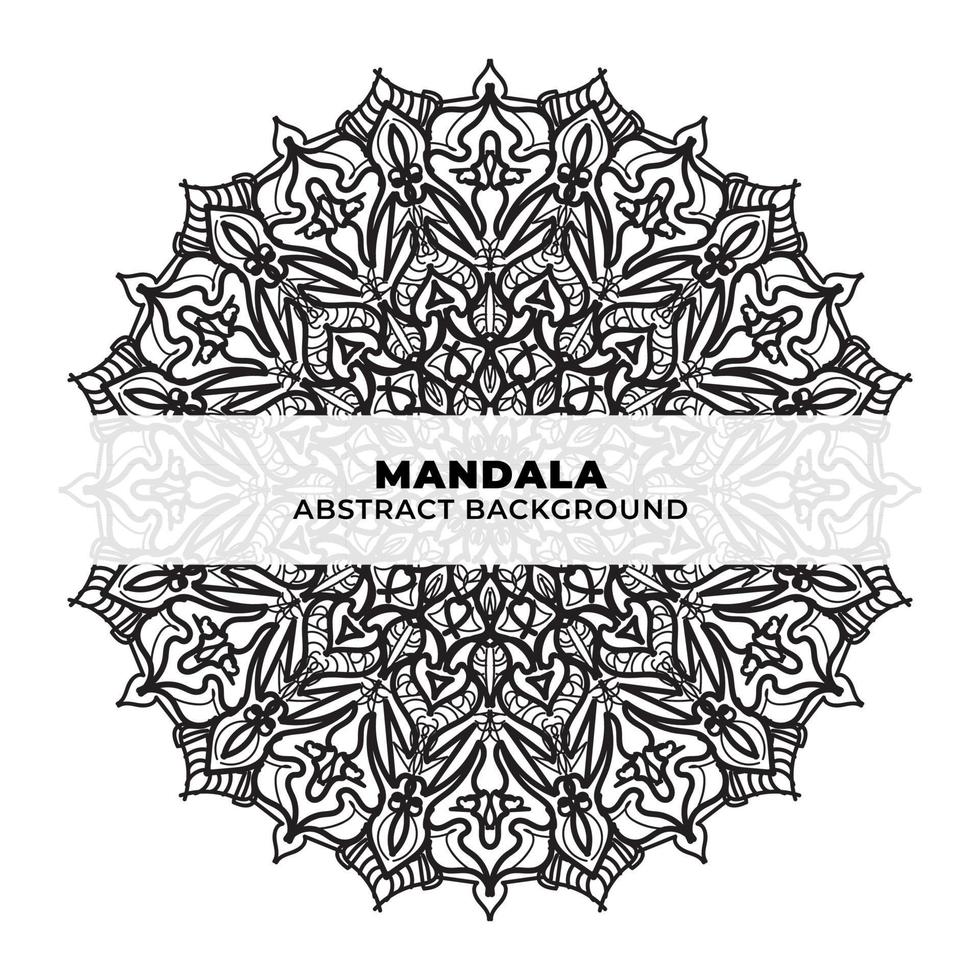 mandala indian henna tattoo patroon of abstracte achtergrond vector