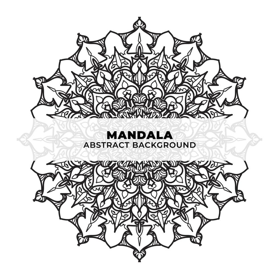 mandala indian henna tattoo patroon of abstracte achtergrond vector