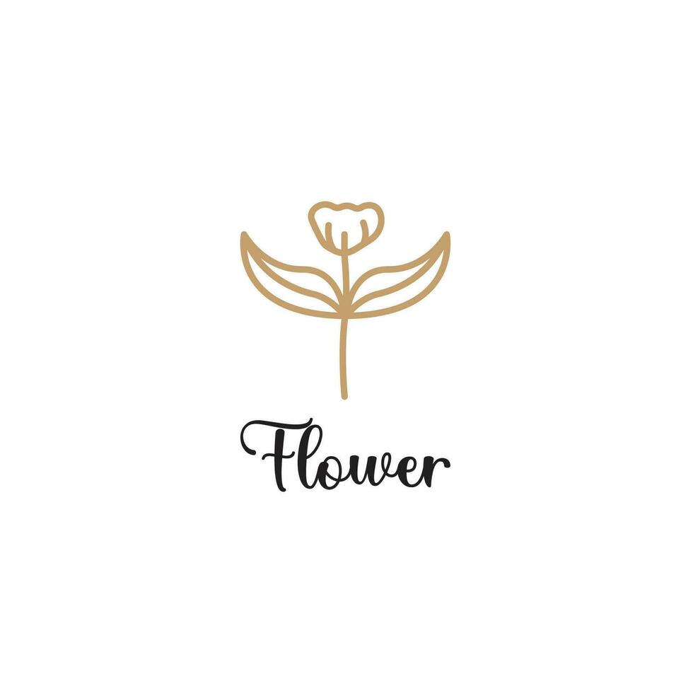 bloem logo vector icoon gemakkelijk, helder kleur