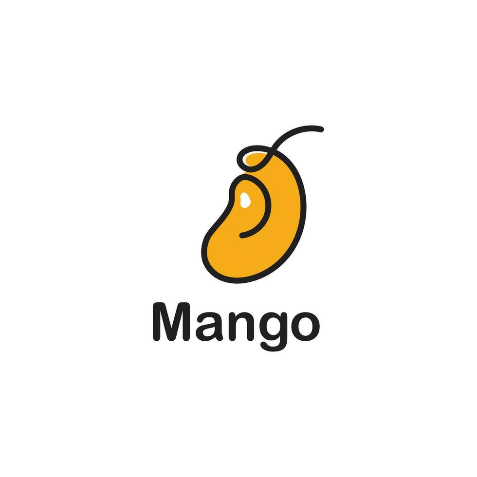 vers mango vector logo stijl lijn