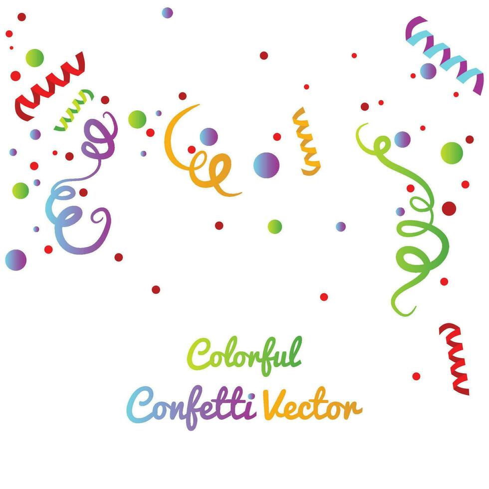 viering vector kleurrijk confetti ontwerpen illustratie