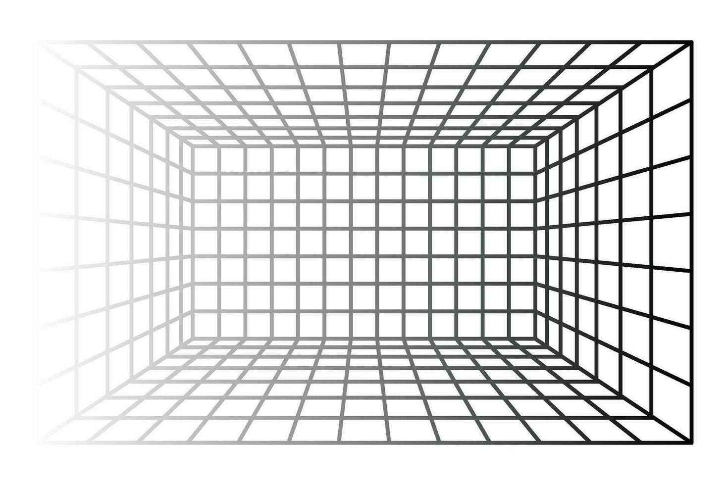 perspectief rooster kamer achtergrond vector illustratie.