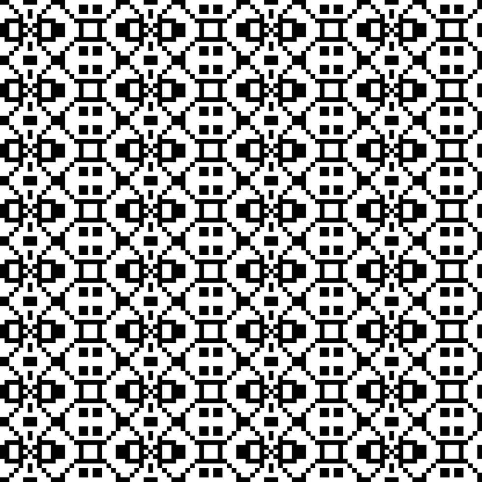 een zwart en wit pixel patroon achtergrond vector