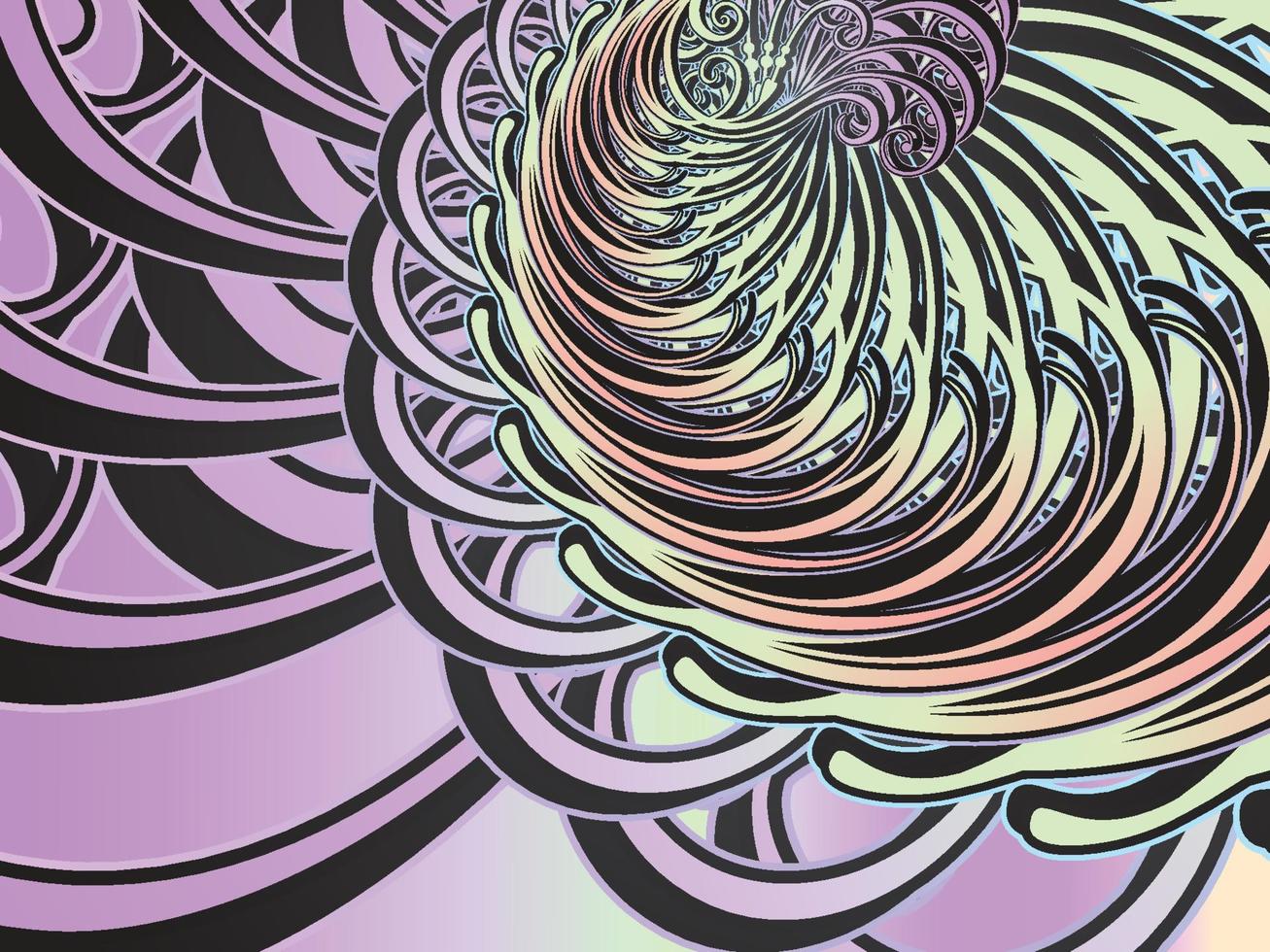 abstracte swirl gradiënt decoratieve achtergrond vector