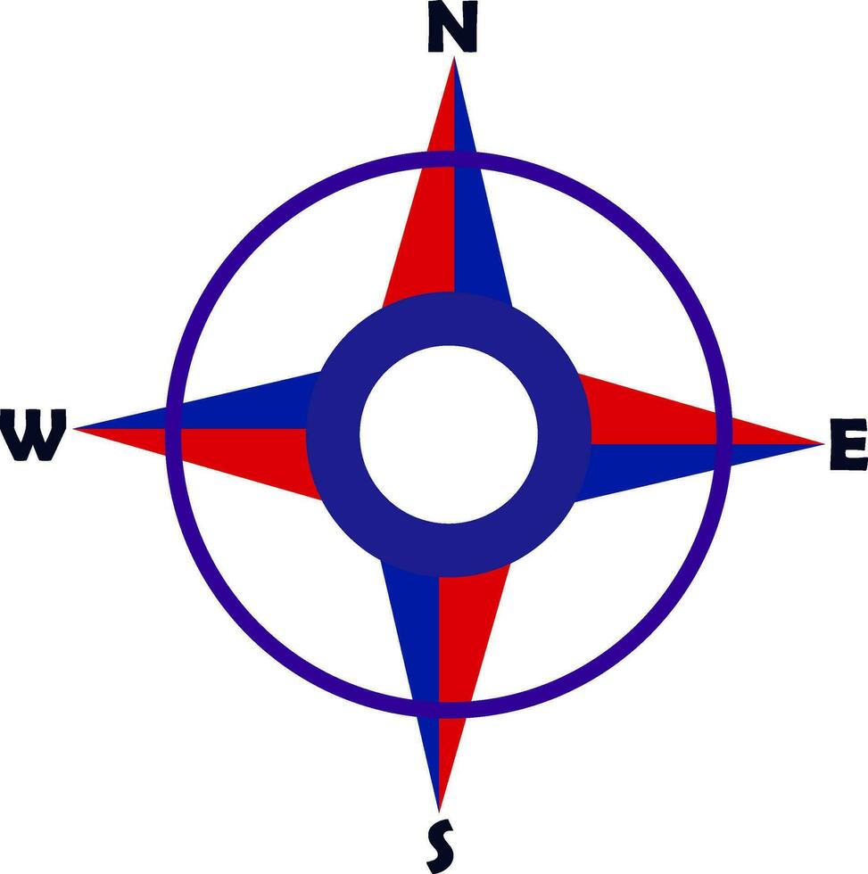 kompas voor richting vector illustratie
