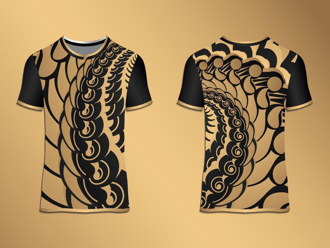 abstract wervelingst-shirt sierontwerp vector