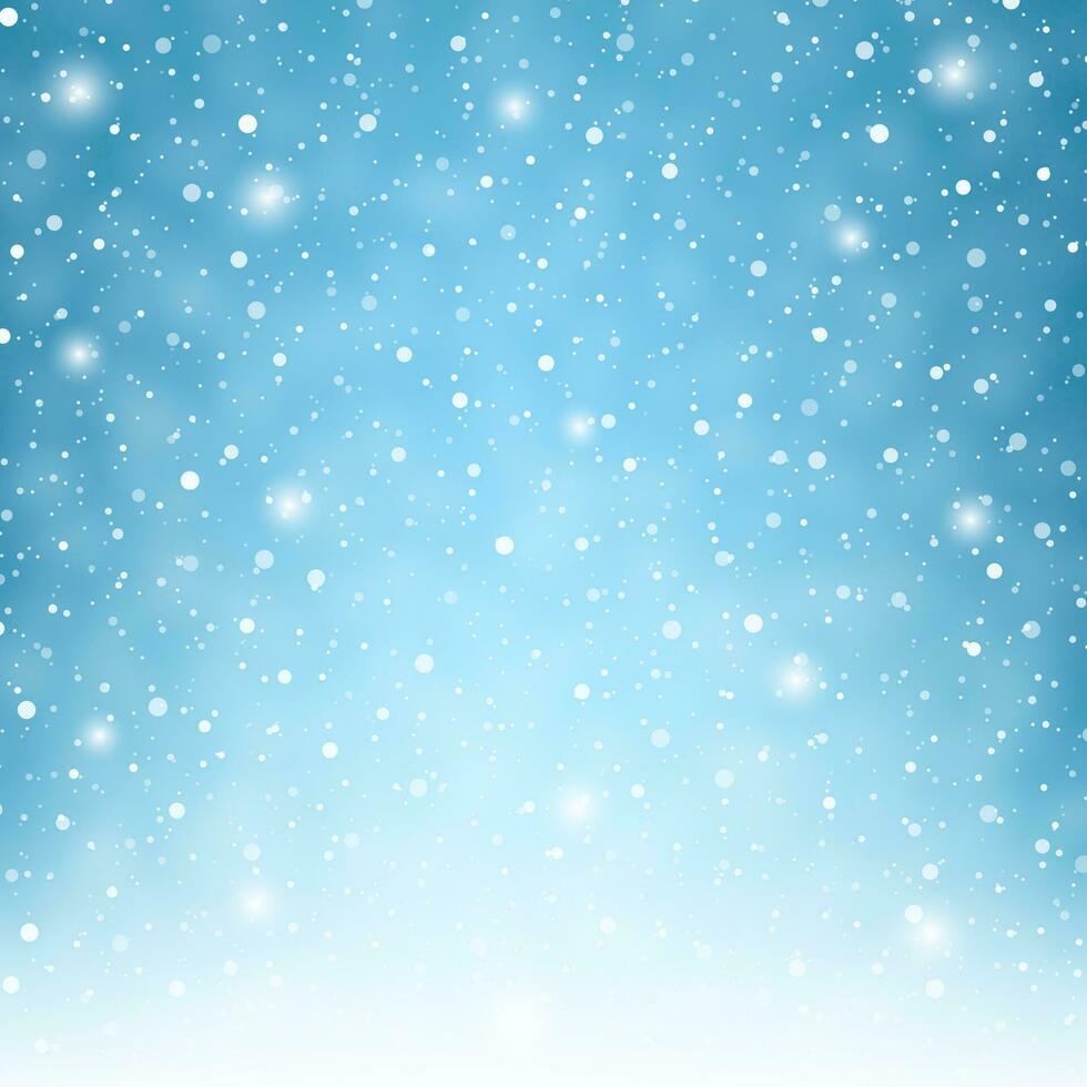 vliegend sneeuwvlokken Aan blauw achtergrond. vector