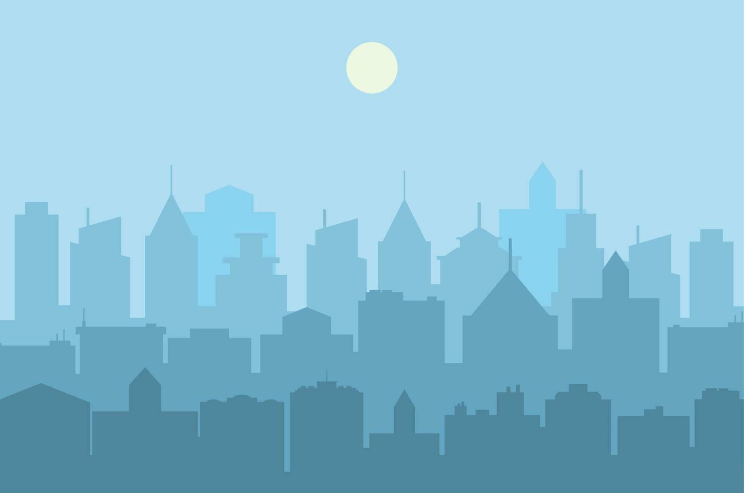 stad skyline vectorillustratie. vector