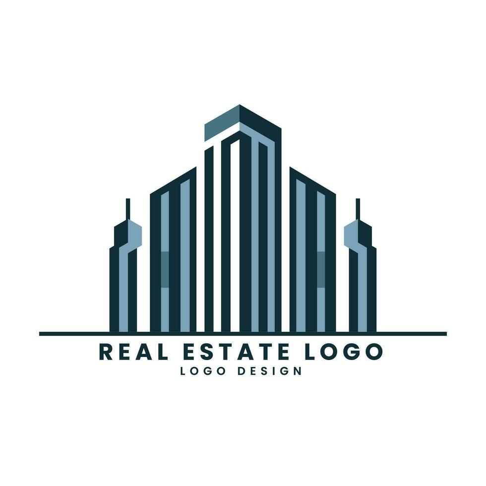 echt landgoed huis eigendom logo ontwerp vector sjabloon