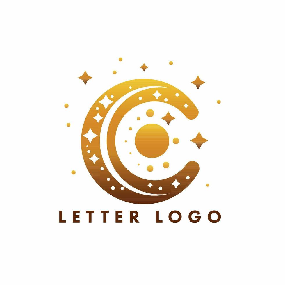 brief c logo ontwerp vector sjabloon