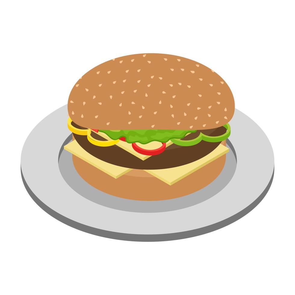 trendy burgerconcepten vector