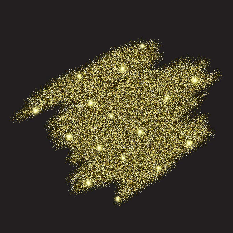 goud sparkles Aan wit achtergrond vector