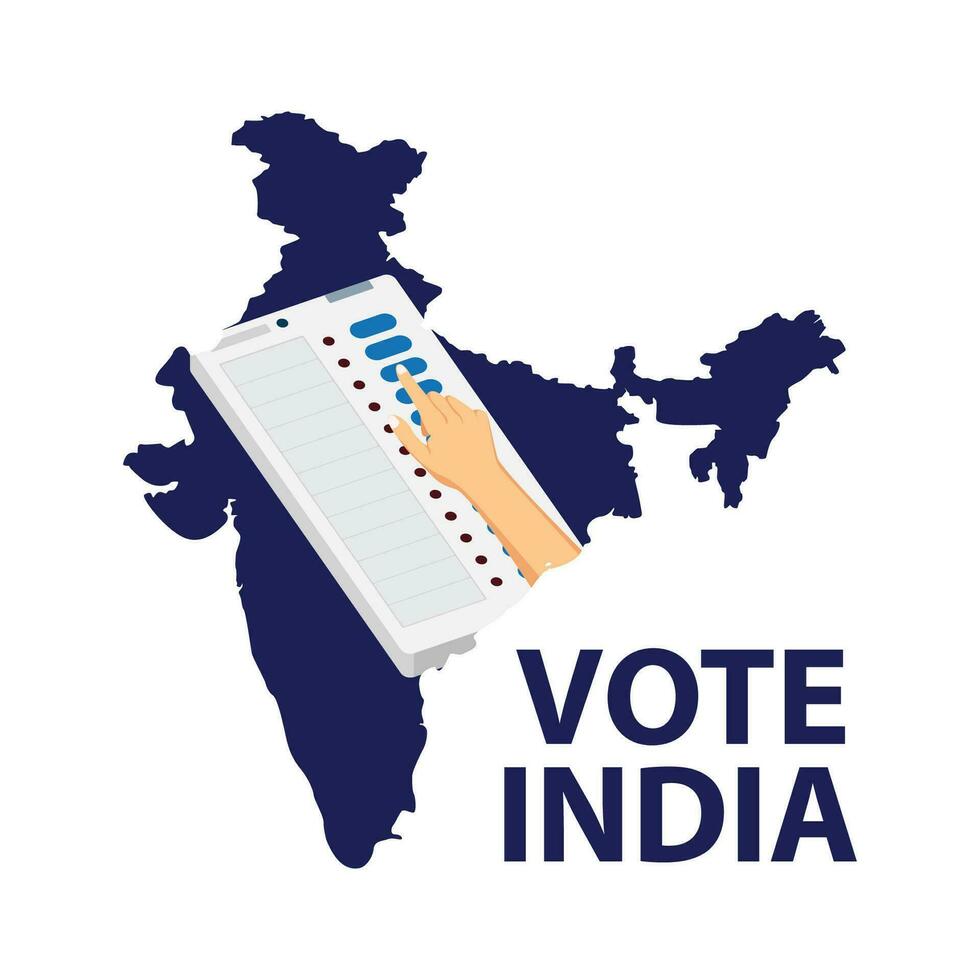 stemmen Indië vector illustratie
