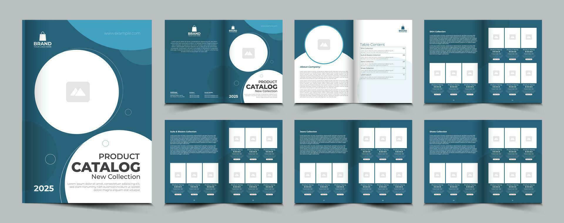 Product catalogus of catalogus sjabloon ontwerp. vector