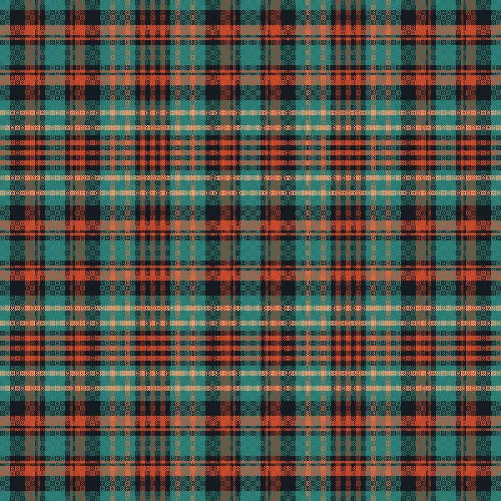 tartan geruit patroon met textuur en zomerkleur. vector