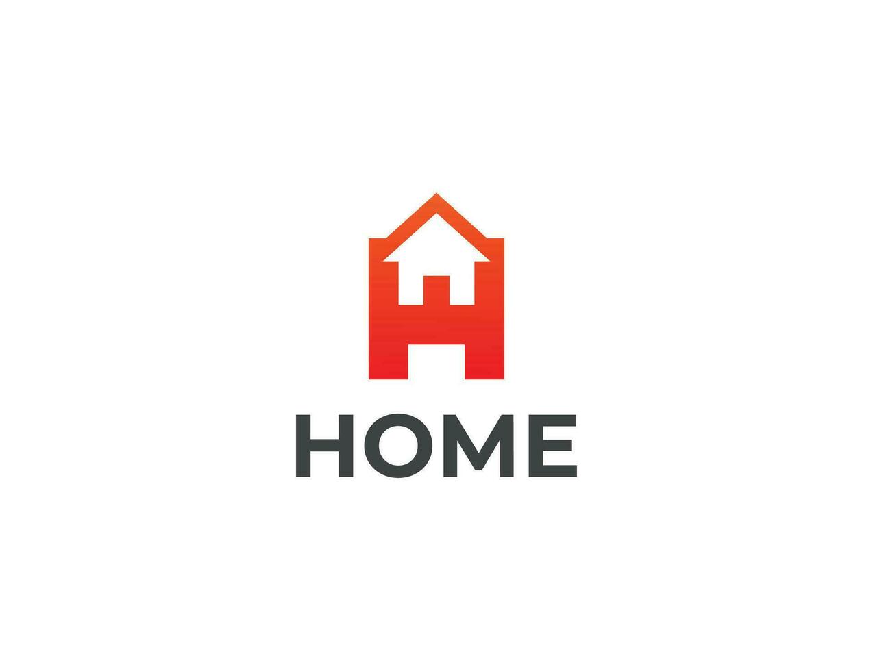 eerste brief h huis echt landgoed logo concept symbool teken icoon element ontwerp. makelaar, hypotheek, huis logo. vector illustratie sjabloon