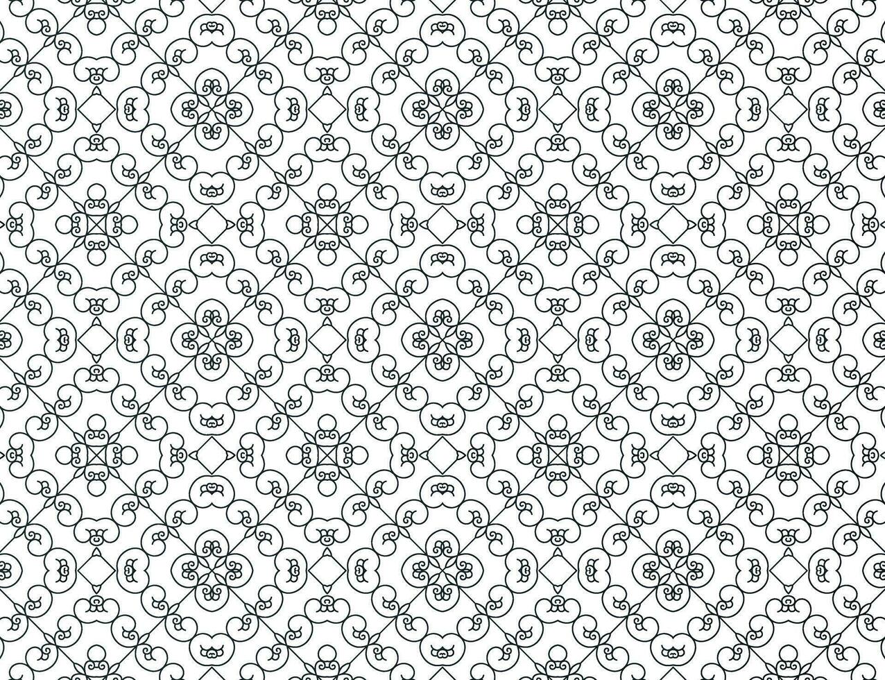 naadloze patroon geometrische lijn ornament vector