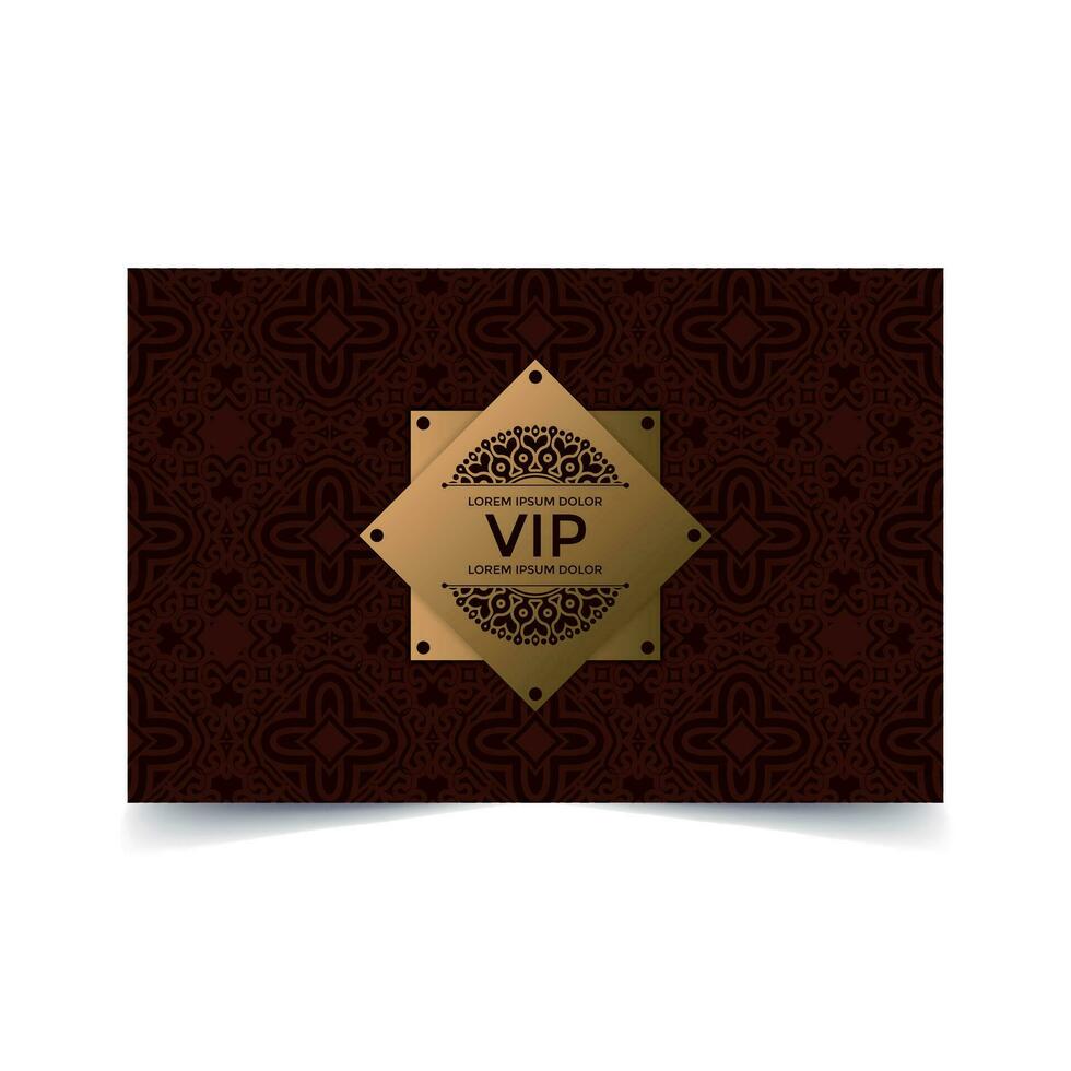 luxe donkere vip-kaart in ornamenttextuur vector