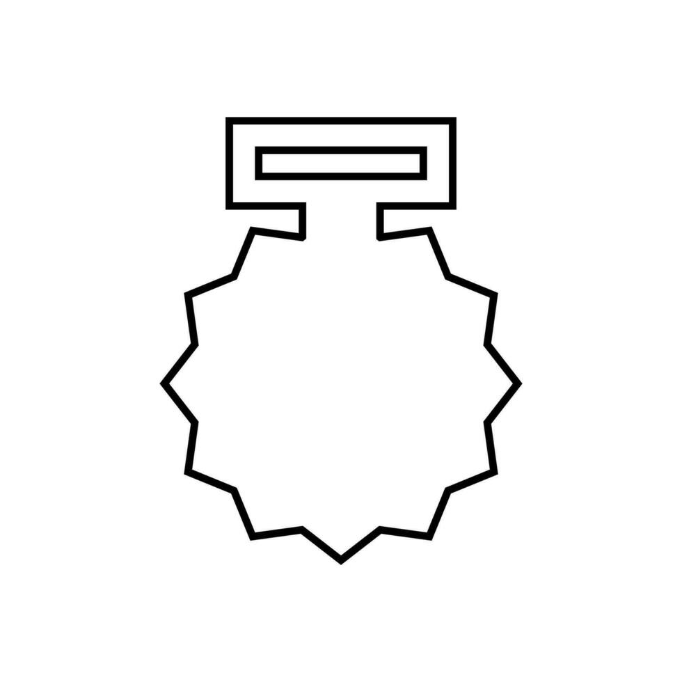 medaille sjabloon icoon vector. prijs vorm illustratie teken. medaille laser snijdend symbool of logo. vector