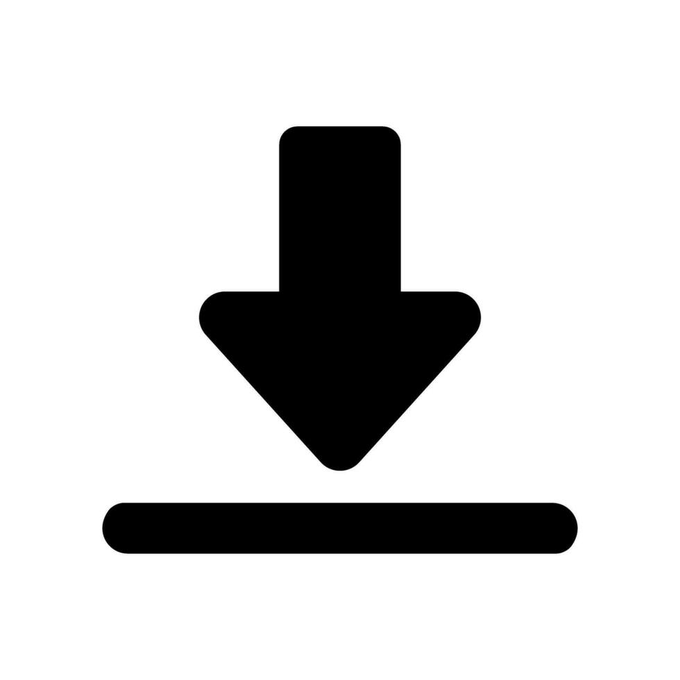 downloaden icoon vector. uploaden knop illustratie. laden symbool of logo. vector