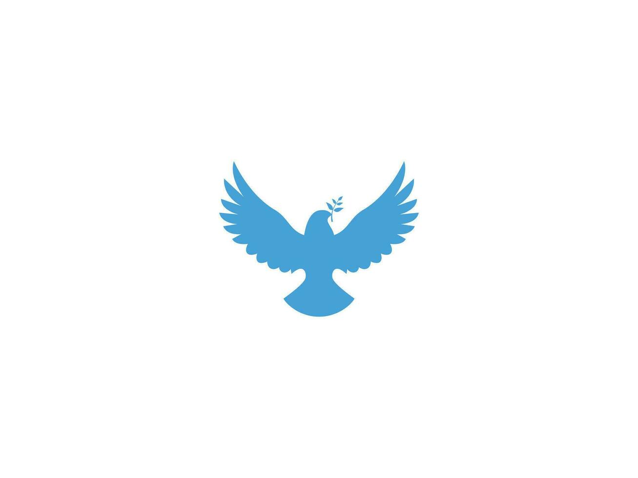 duif vrede logo vector icoon illustratie, logo sjabloon