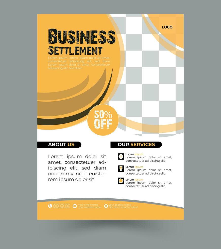 bedrijf folder of brochure ontwerp sjabloon vector