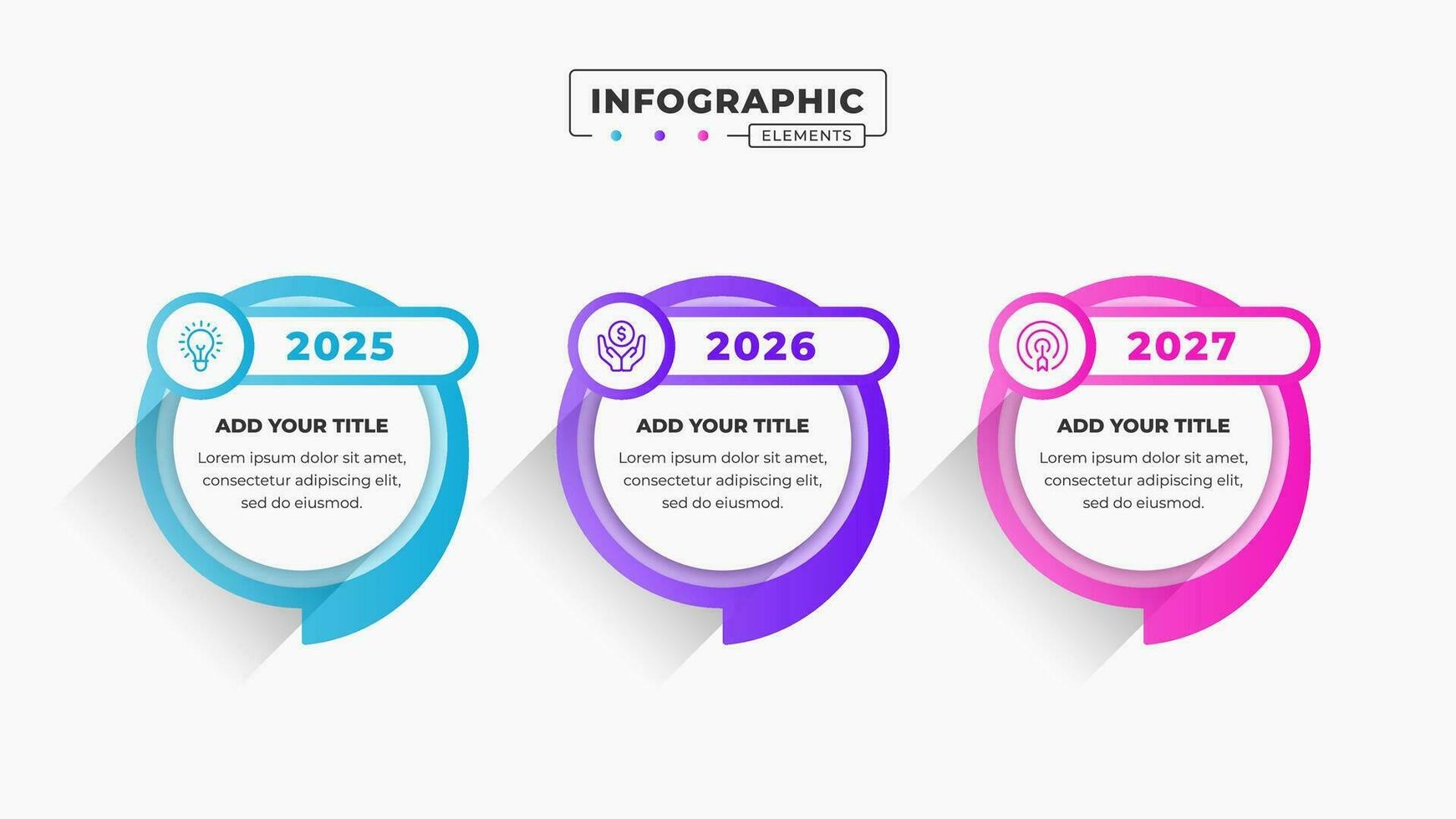 vector toespraak bubbel tijdlijn infographic ontwerp sjabloon met 3 stappen of opties