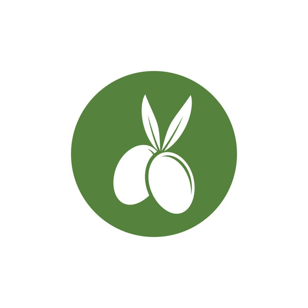 olijf- logo vector sjabloon symbool element natuur