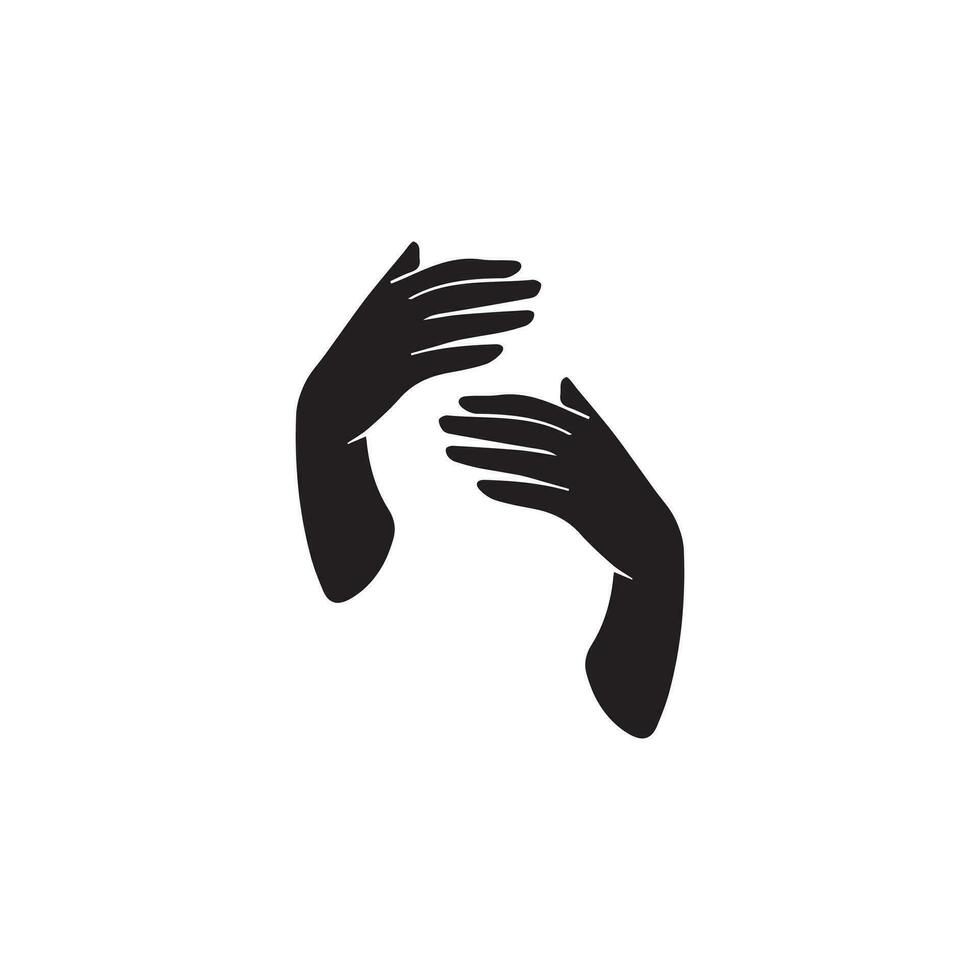 hand- concept. verzameling van gebaar hoog kwaliteit vector schets tekens voor web Pagina's, boeken, online winkels, flyers, banners enz. handen Holding beschermen geven gebaren pictogrammen.