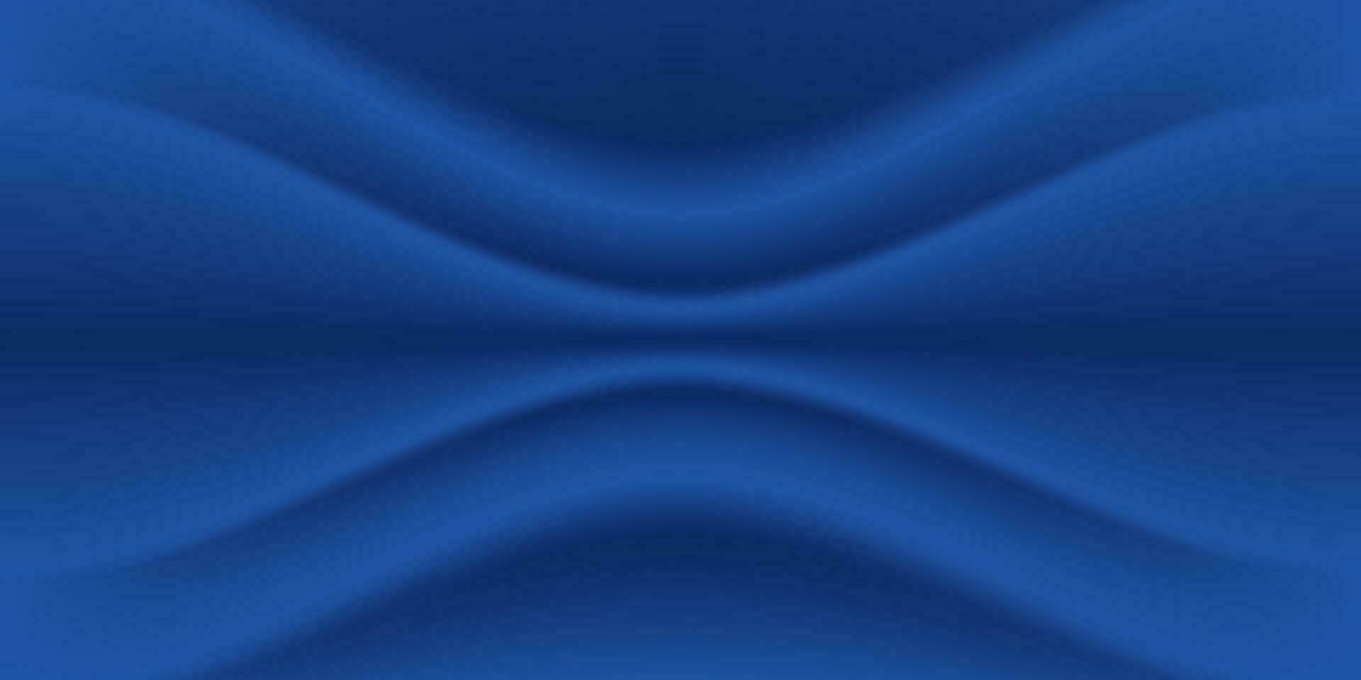 abstract premie donker blauw luxe kleding stof verfrommeld kleding structuur Golf schaduw zacht achtergrond met ruimte voor tekst. vector illustratie