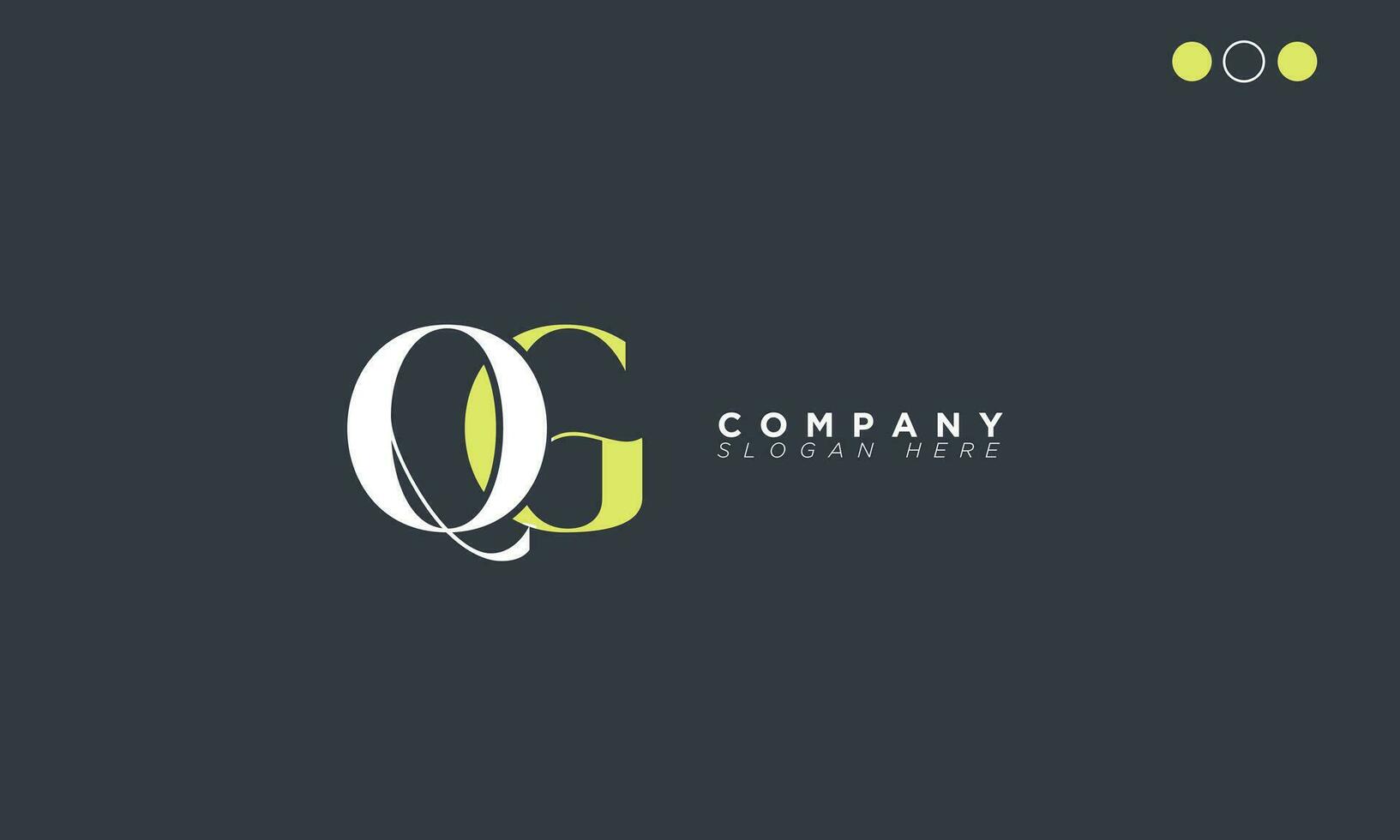 qg alfabet letters initialen monogram logo gq, q en g vector