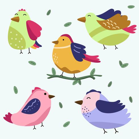 Vogels Clipart collectie Vector