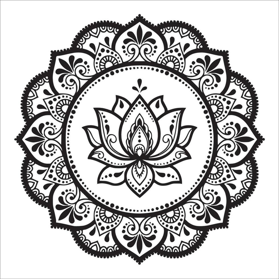elegant , modieus en geweldig lotus bloem kunst en illustrator vector