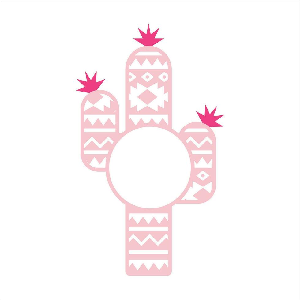 elegant , modieus en geweldig cactus liefde kunst en illustrator vector