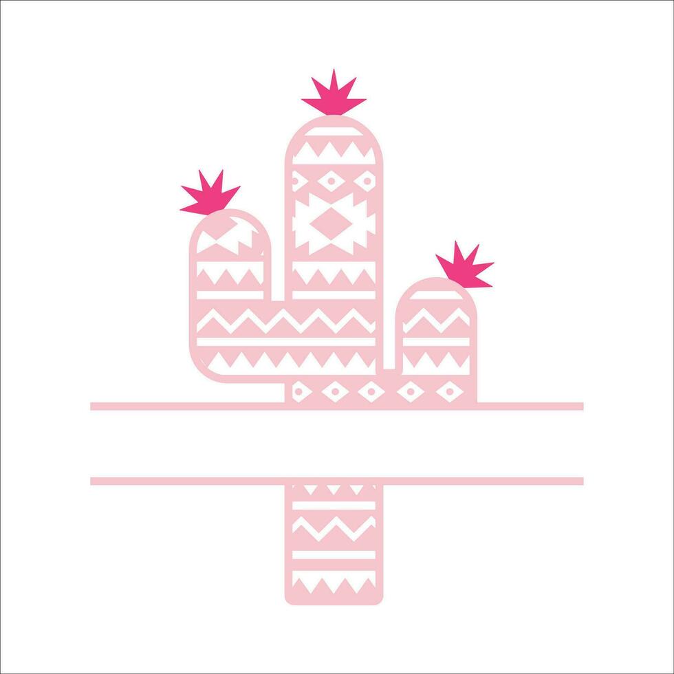 elegant , modieus en geweldig cactus liefde kunst en illustrator vector