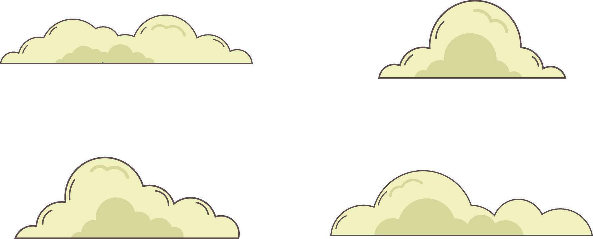 wolk tekenfilm schattig vector