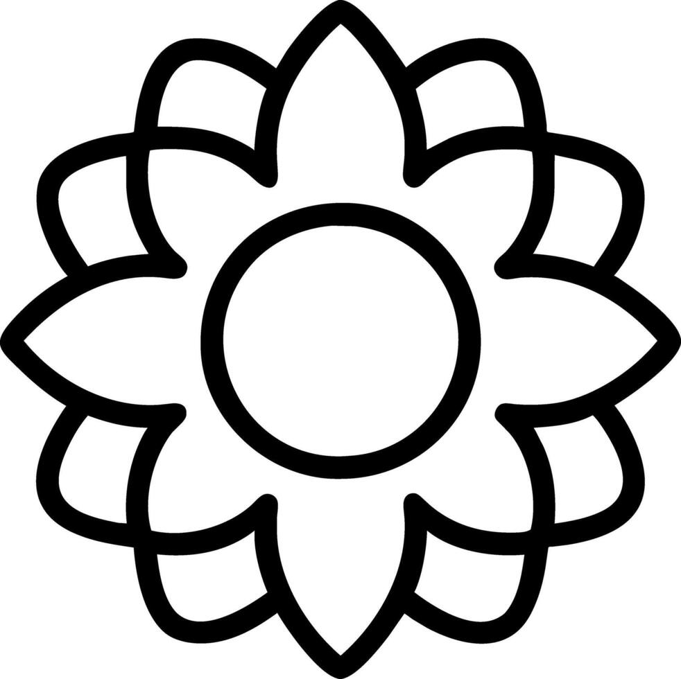 kleurboek bloem vector