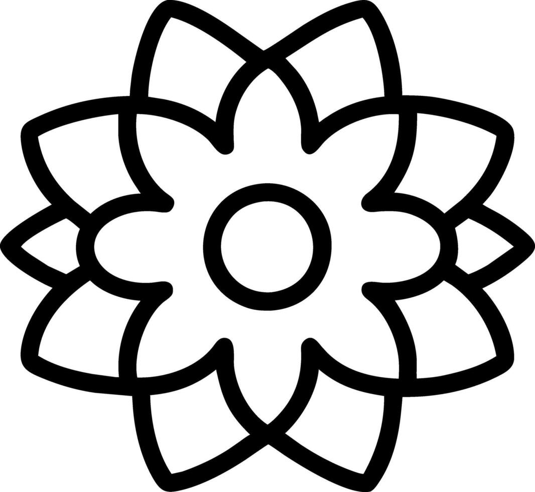 kleurboek bloem vector