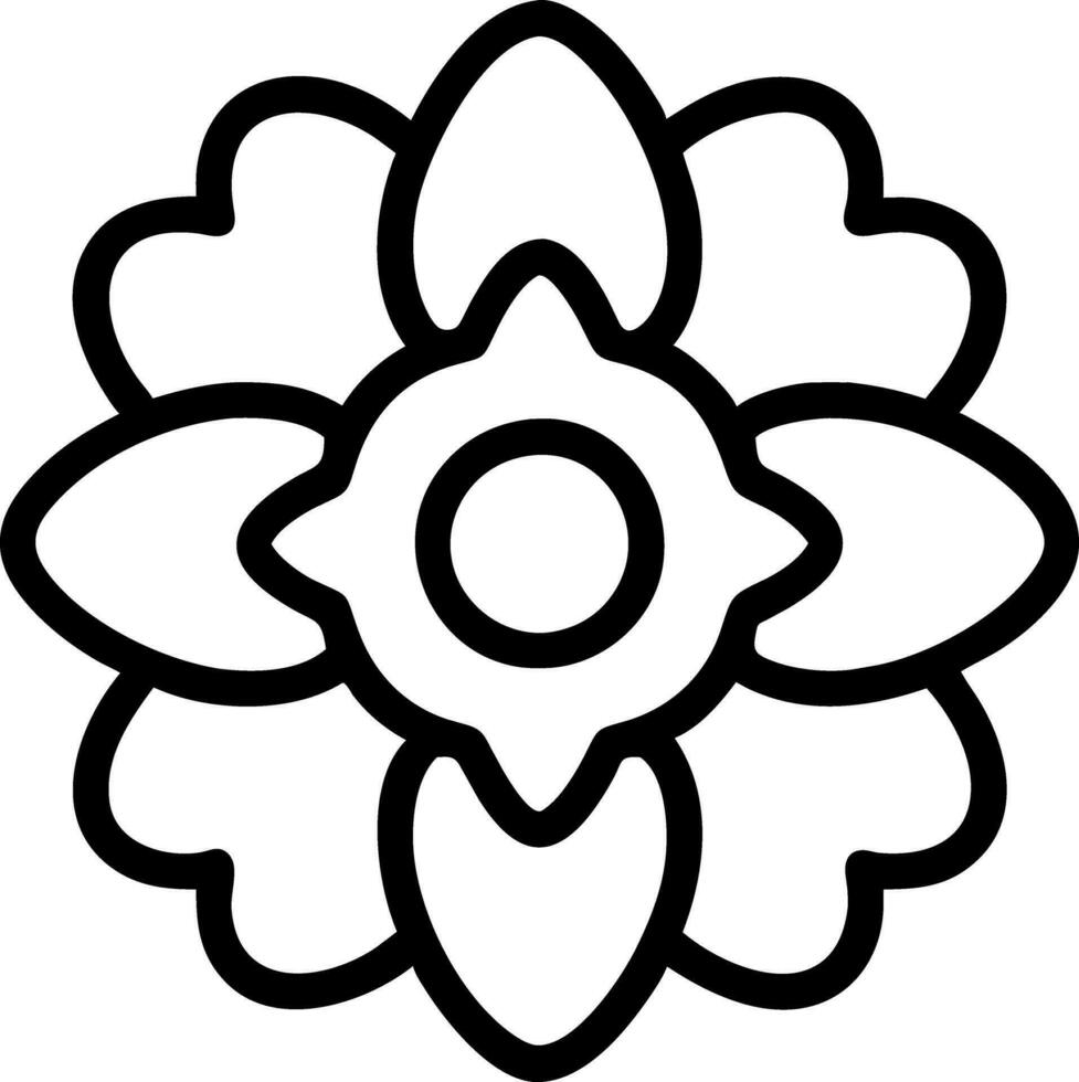 kleurboek bloem vector