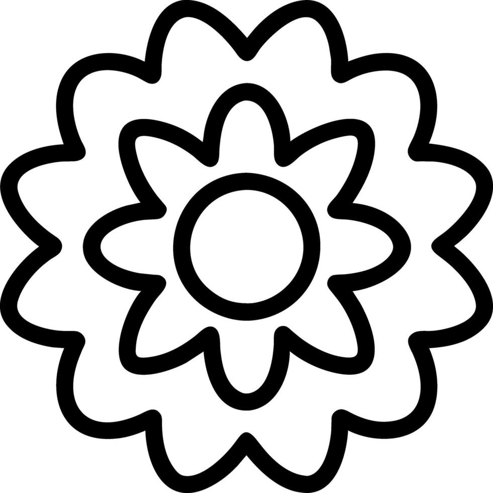 kleurboek bloem vector